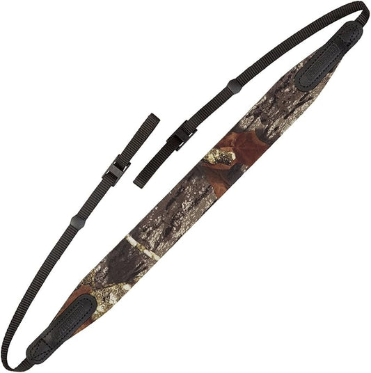OP/TECH USA E-Z Comfort Strap – Lightweight Neoprene Neck Strap for DSLR, Mirrorless & Binoculars | Slim, Padded, Adjustable 3/8" Webbing – Nature Pattern, Made in USA