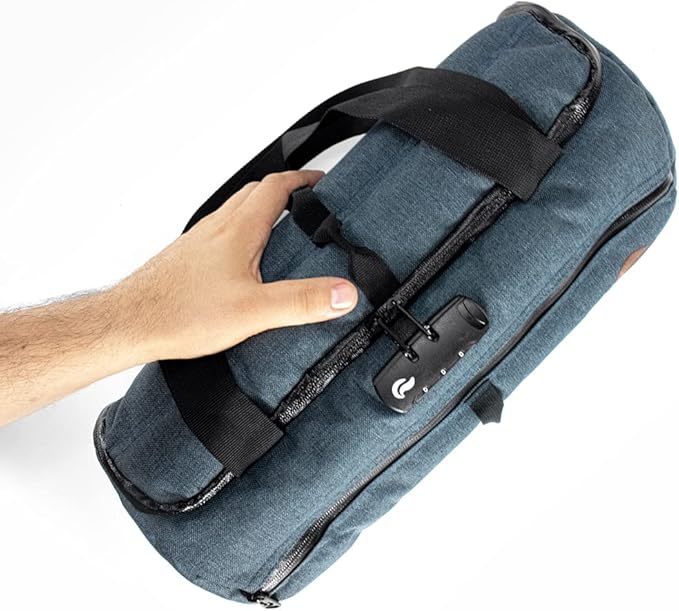 Skunk Duffle bag Medium 16"- Smell Proof - With combo lock (Olive green, 16"x7.5")