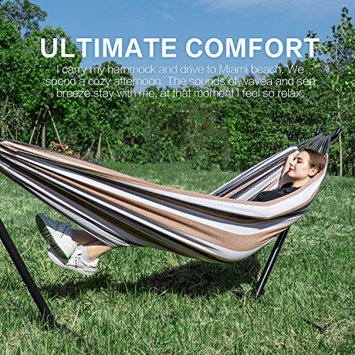 Double Hammock with Stand for Outside