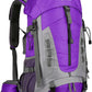 King'sGuard 60L Hiking Backpack Lightweight Camping Backpack with Rain Cover Large Waterproof Packable Outdoor Trekking Travel Backpack for Men Women (Purple) - Roamly