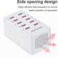 USB Charger 10-Ports Charging Station for Multiple Devices USB Wall Charger Power Hub Strip Smart Plug Charging Dock Block Compatible for iPhone Xs/XR,iPad,iPod,Smart Phones