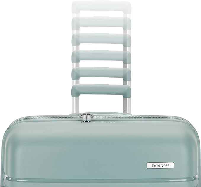 Samsonite Elevation Plus - Carry-On Hardside Luggage - Scratch Resistant Polypropylene Shell, RightHeight™ Adjustable Handle, Integrated AirTag Holder, TSA Lock, WetPak™ Compartment - Cypress Green