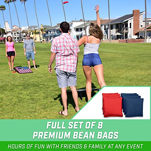 3 x 2 ft American Flag Design Cornhole Game Set