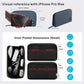 Electronics Organizer Travel Case – Water-resistant Cable Bag for Cord, Charger, Hard Disk, Power Bank – Small Tech Storage for Travel, Backpack, Business Trip, Airplane (Blue)