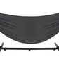 Lazy Daze Hammocks Double Hammock with 9ft Space-Saving Steel Stand Includes Portable Carrying Case, 450 Pounds Capacity (Dark Grey)