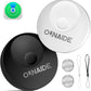 Air-Tags-2 Pack, Smart Air Tracker Tag, Bluetooth Tracker for Apple Find My (iOS Only), Waterproof Key Finder Tracking Device for Kids Keys Luggage Bags Wallets Pets and More - Black&White