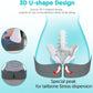 Seat Cushion for Office Chairs - Tailbone & Sciatica & Hip & Coccyx & Low Back Pain Relief Pillow - Memory Foam Pressure Relief Cushion for Long Sitting for Gaming, Compute, Desk Chair, Car Seat