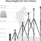 Camera Tripod, 68" / 174cm Lightweight Travel Monopod with 360°Ball Head Payload 15 lbs, Adjustable Height from 17" to 68" Professional Stand for DSLR Camera Shooting