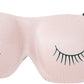 Bucky Ultralight Comfortable Contoured Travel and Sleep Eye Mask, Strawberry Eyelash, One Size
