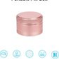Small Metal Pill Box Pill Container - Waterproof Travel Pill Case for Purse Pocket, Portable Single Round Medecine Organizer Daily Vitamin Medication Pill Holder Pink