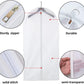 36" Women Suit Bags, Garment Bags For Hanging Clothes, Plastic Garment Bags for Closet Storage, Suit Cover Bags with Zipper for Short Coats, Jackets, Shirts 24"x36"/ 12 Pack (24" x 36" 12Pack)