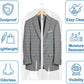 All Clear Garment Bags for Travel - 32”PEVA Waterproof Suit Cover with Zipper for Hanging Clothes, Shirts, Sweaters - Durable Dresser for Closet Storage, Dustproof & Moisture Resistant - 32”/2 Pack