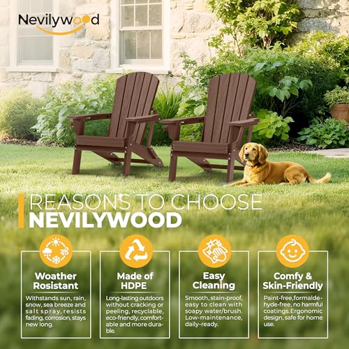 Folding Adirondack Chairs Set of 2 (2 Count)