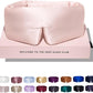 DROWSY Silk Sleep Mask. Face-Hugging, Padded Silk Cocoon for Luxury Sleep in Total Darkness. (Sunset Pink)