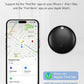 Tracker Tags, Item Finder Work with Apple Find My (iOS Only), Tracking Device Locator Smart Tag for Luggage, Keys, Wallet, Bike, Pets, Bags (Black, 4 Pack)