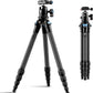 SIRUI Carbon Fiber Travel Tripod - Lightweight Only 0.93kg，Compact Tripod with 360° Panorama Ball Head Quick Release Plate, Max Height 50.2", Max Load 6kg for Camera, DSLR