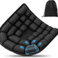 Portable Travel Cushion, Airplane Seat Cushion for Long Flights, Press Type Inflatable Seat Cushion for Long Sitting in Car, Air Travel, Office Chairs, Home Living