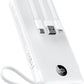 VEEKTOMX Portable Charger with Built-in Cables, 20000mAh Power Bank for iPhone, Fast Charging USB C Battery Pack, Travel Essentials Powerbank Compatible with iPhone, Samsung, Android, etc