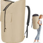 Heavy Duty Laundry Bag 115L, Sturdy Laundry Backpack Bag Extra Large, Dorm Room Essential for Guys, Khaki Laundry Bag Backpack for Camp, XL Laundromat Bags, Laundry Duffel Bag for College