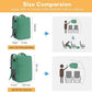 Taygeer Travel Backpack for College Woman, Lightweight Backpack for 15.6 inch Laptop with Water Bottle Holder, TSA Friendly Bag for Women, Back Pack Carry On Luggage for friend Gym Sport,Green