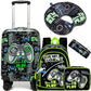 Kid’s Luggage Set 5 Piece Suitcase Set 16’’ Hardside Luggage with Spinner Wheels Girls Boys Carry on Luggage Travel Rolling Luggage Airline Approved (5 Count)