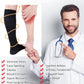 CASMON 2 Pairs Zipper Compression Socks for Women & Men,15-20 mmHg Closed Toe Knee High Support Sock for Varicose Vein Edema