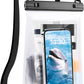 1.2L Waterproof Phone Pouch for iPhone 16 15 14 11 Pro Max & Galaxy S24 S21 - Floating Large Capacity Dry Bag Stores Sunscreen, Sunglasses - Oversized Waterproof Bag for Beach, Swimming, Kayaking