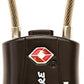 TSA Approved Travel Combination Cable Luggage Locks for Suitcases & Backpacks - 1 Pack of Black TSA Lock