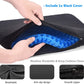 Gel Seat Cushion for Long Sitting Pressure Relief for Back, Sciatica, Coccyx, Tailbone Pain – Office Chair Cushion, Wheelchair Cushions, Truck and Car Seat Cushion (Blue)