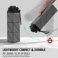Collapsible Water Bottles 20.6oz Foldable Water Bottle BPA Free Reusable Lightweight LeakProof Travel Silicone Water Bottles for Travel Gym Hiking Camping (Upgrade Dark Grey)