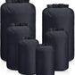6 Pcs Waterproof Dry Bag Sack Lightweight Outdoor Dry Bags 35 L, 20 L, 15 L, 10 L, 5 L, 3 L Waterproof Boat Bag for Kayaking, Backpacking, Hiking, Camping Rafting(Black)