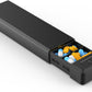 HEIYING Pill Organizer with Aluminum Shell for One Week Capacity, Portable 7 Compartments Pill Box Container to Hold Vitamin, Medicine, Supplements