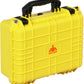 16x 12.8x 6.8 Inch Hard Case, Portable Weather Waterproof Protective Camera Case with Customizable Foam, Fit Use of Drones, Camera, Equipments, Yellow