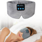 Joythink Sleep Headphones Wireless Eye Mask Kids Children Silk Wireless Headband Headphones for Sleeping with Adjustable Speaker Wireless Earbuds Side Sleeper Travel Meditation Music Mask Grey