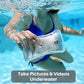 AquaVault 100% Waterproof Floating Smart Phone Case & Money Pouch - Fits All Phones - Made from Premium Heavy Duty PVC for Added Drop Protection - Includes Adjustable Neck Strap. Blue