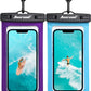 Hiearcool Universal Waterproof Phone Pouch, Dry Bag Compatible for iPhone 16 15 14 13 Pro Max XS Plus Samsung Galaxy S22 Cellphone Up to 8.3", IPX8 Water Proof Cell Phone Case for Beach-2Pack