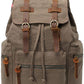AUGUR High Capacity Canvas Vintage Backpack - for School College Hiking Travel 12-17" Laptop
