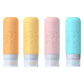 Travel Bottles - TSA Approved 3oz Leak Proof Containers for Toiletries (Multicolored)