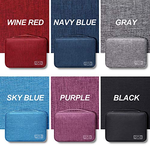 Electronic Bag Travel Cable Accessories Bag Waterproof Double Layer Electronics Organizer Portable Storage Case for Cable