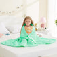 L'AGRATY Weighted Blanket - 40"x60" 7lbs Cooling Breathable Microfiber Material with Glass Beads Small Blanket for All-Season Summer Fall Winter Soft Thick