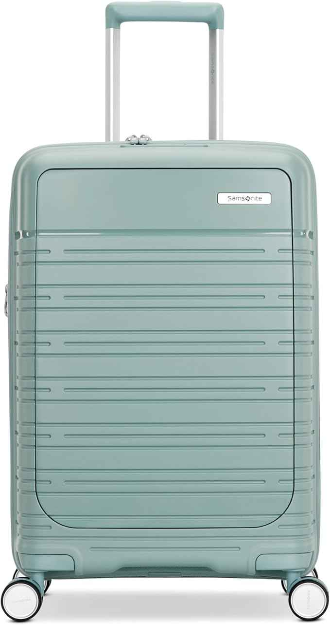 Samsonite Elevation Plus - Carry-On Hardside Luggage with QuickEntry™ Front Compartment - Scratch Resistant Polypropylene Shell, AirTag Holder, TSA Lock, Airline Approved- Cypress Green