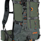 SPIKA Hunting Backpacks for Men, Meat Hauler Frame Pack with Rifle Holder, 40L/80L Extendable + Capacity for Bow Rifle Gun