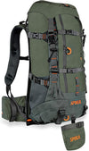 SPIKA Hunting Backpacks for Men, Meat Hauler Frame Pack with Rifle Holder, 40L/80L Extendable + Capacity for Bow Rifle Gun