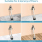 Door Stopper, Kick Down Door Stops for Heavy Doors, with Rubber Tip and Spring Lever, Adjustable, Easy to Set Down and Release, 4-Inch, for Wide Doors (4inch x 30pack, Satin Nickel)
