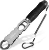 11.5" Fish Lip Gripper with Scale, Max 40lbs Scale, 360° Swivel Non-Slip Handle, Fish Grabber Control Tool for Safe, Hook Removal, Easy Catch & Release, Fishing Gifts for Men Women