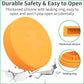 2 Pack Small Pill Box,3 Compartment Round Silicone Travel Pill Box for Purse Pocket, Waterproof Portable Compact Medicine Holder for Vitamin, Cod Liver Oil, Supplement(Orange+Yellow)