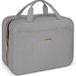 Grey Toiletry Bag, Makeup Organizer, Travel Bag For Women Mens Toiletries, Waterproof with Hanging Hook, Large Capacity