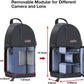 MOSISO Camera Sling Bag, DSLR/SLR/Mirrorless Camera Backpack Case Shockproof Photography Backpack with Tripod Holder & Removable Modular Inserts Compatible with Canon/Nikon/Sony/Fuji