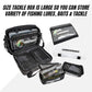 Lunkerhunt Fishing Tackle Sling Bag with Adjustable Strap - Water-Resistant TPE Fabric
