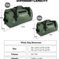 Waterproof Motorcycle Duffel Bag Roll Top Dry Duffel Bag with Quick-fixed Straps for Rafting, Boating, Kayaking, Travel, 50L(Army Green) - Roamly
